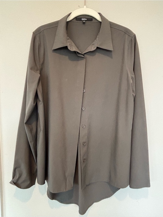 Quince Tops - Quince Olive-Taupe Blouse